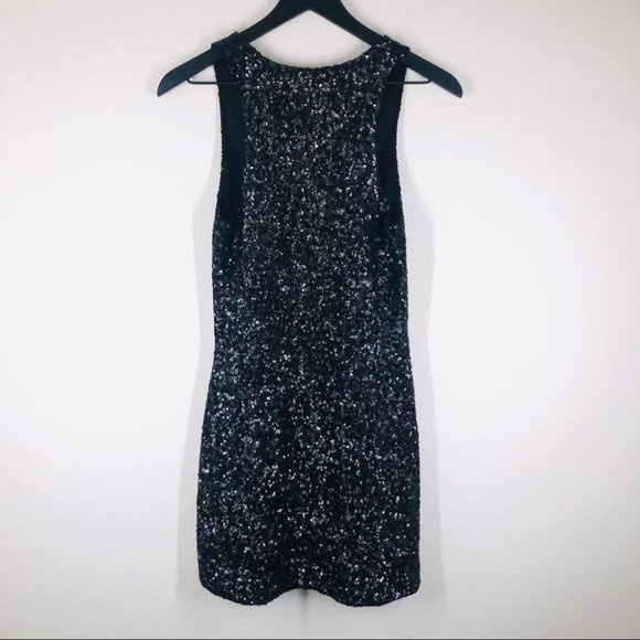 Alice + Olivia Fully Sequined Little Black Dress XS EUC - Picture 5 of 5